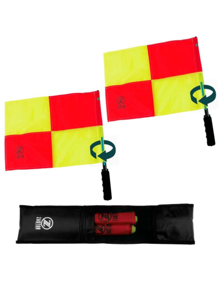 Pareja banderines giratorios arbitro PREMIER (Zastor)