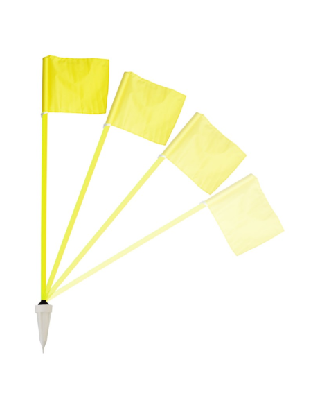 Set 4 banderines córner profesionales   (Zastor)